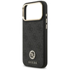 Etui Guess 4G Srtass Logo & Big Strap    Metal Buttons MagSafe do iPhone 17 Pro Max czarny