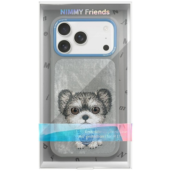 Etui Nimmy Big Eyed Pet 2.0 Dog do       iPhone 17 Pro Max szary