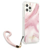Guess GUHCP12MKSMAPI iPhone 12/12 Pro6,1" różowy/pink hardcase Marble Collection