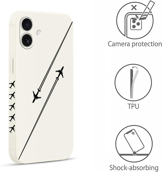 Pnakqil Iphone 17 Pro Max Case Planes White