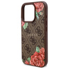 Guess GUHMP16LP4ROPEMCW iPhone 16 Pro    6.3" brązowy/brown hardcase 4G Flowers Print MagSafe