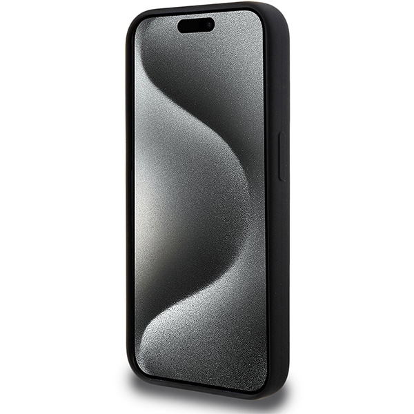 BMW M Silicone Pattern MagSafe case for iPhone 15 Pro - black