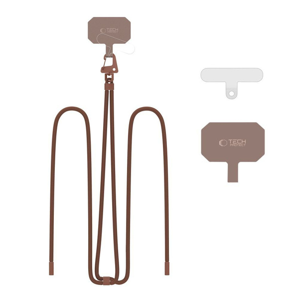 TECH-PROTECT C5S ROPE CROSSBODY STRAP CHOCOLATE BROWN