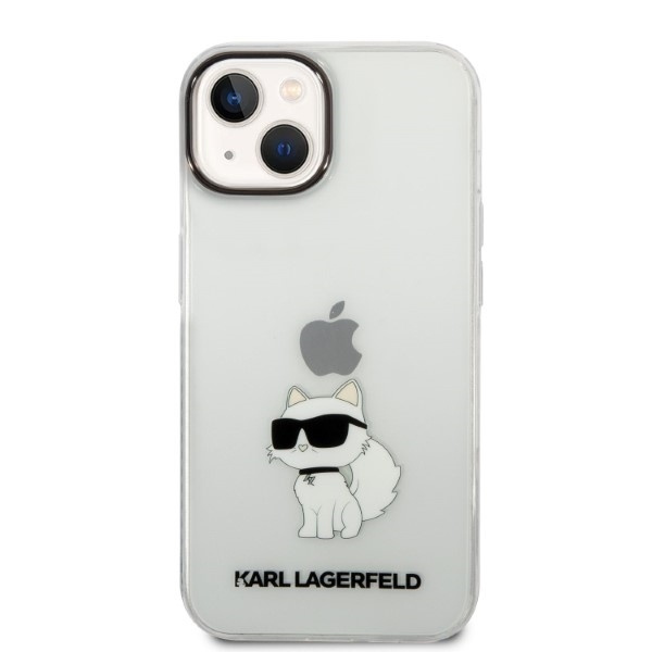 Etui Karl Lagerfeld Ikonik Choupette na iPhone 14 Plus - przezroczyste