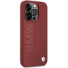 Etui BMW Silicone Big Logo MagSafe na iPhone 15 Pro - czerwone