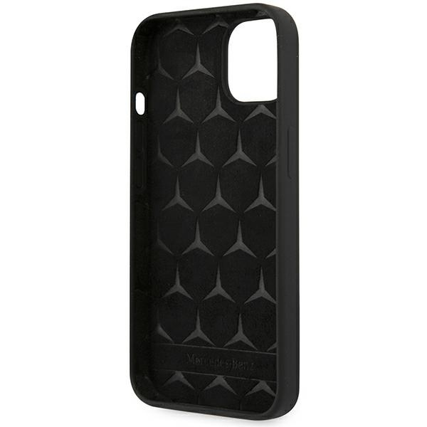 Etui Mercedes Silicone Line na iPhone 13 mini - czarne