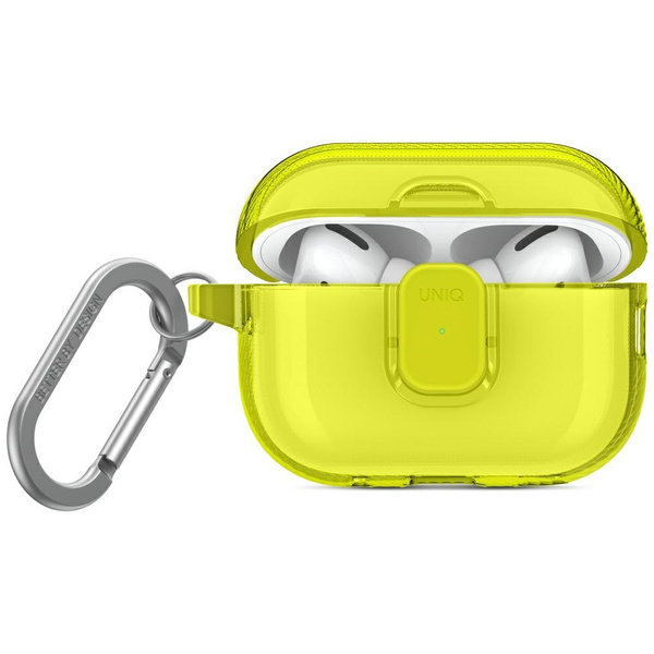 Etui UNIQ Glase Pro do AirPods Pro 2     Lock Case żółty