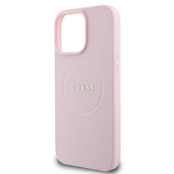 Guess GUHMP15XPGHSMMP iPhone 15 Pro Max6.7" różowy/pink hardcase Grained Ring MagSafe
