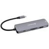 Verbatim Adapter Hub USB-C - 2xHDMI/     3xUSB-A/SD/microSD/USB-C aluminiowy/aluminum 32151