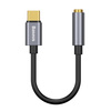 Baseus adapter L54 USB-C do jack 3,5 mm ciemno-szary