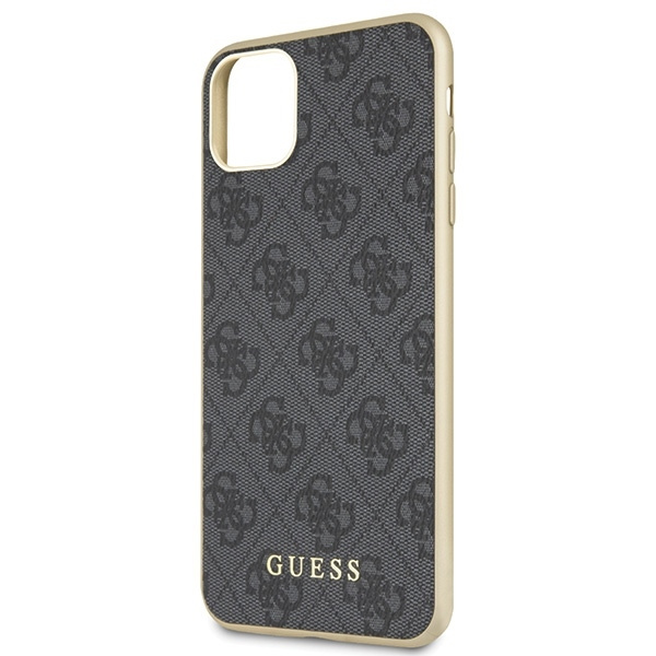 Guess GUHCN65G4GG iPhone 11 Pro Maxszary/grey hard case 4G Collection