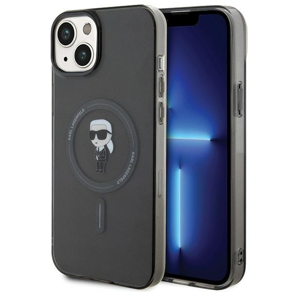 Etui Karl Lagerfeld IML Ikonik MagSafe na iPhone 15 Plus - przezroczyste
