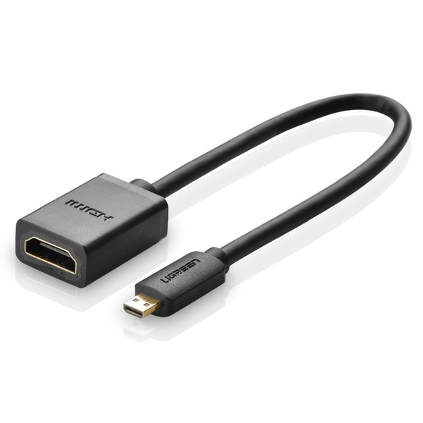 UGREEN CABLE ADAPTER CABLE HDMI ADAPTER - MICRO HDMI 19 PIN 20CM BLACK (20134)