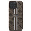 Guess GUHMP16XP4RPSW iPhone 16 Pro Max6.9" brązowy/brown hardcase 4G Printed Stripes MagSafe