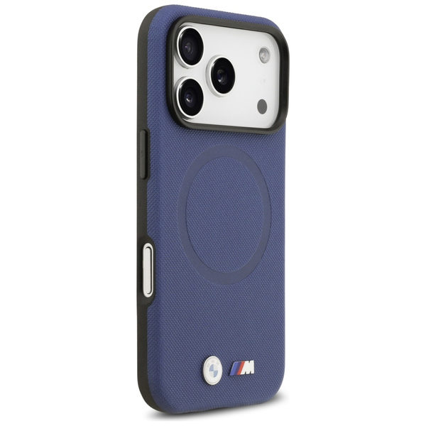 Etui BMW M FW Metal Logo MagSafe do      iPhone 17 Pro granatowy