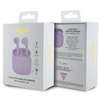 Guess słuchawki Bluetooth GUTWST26PSUTWS + stacja dokująca fioletowy/purple Classic EST Logo