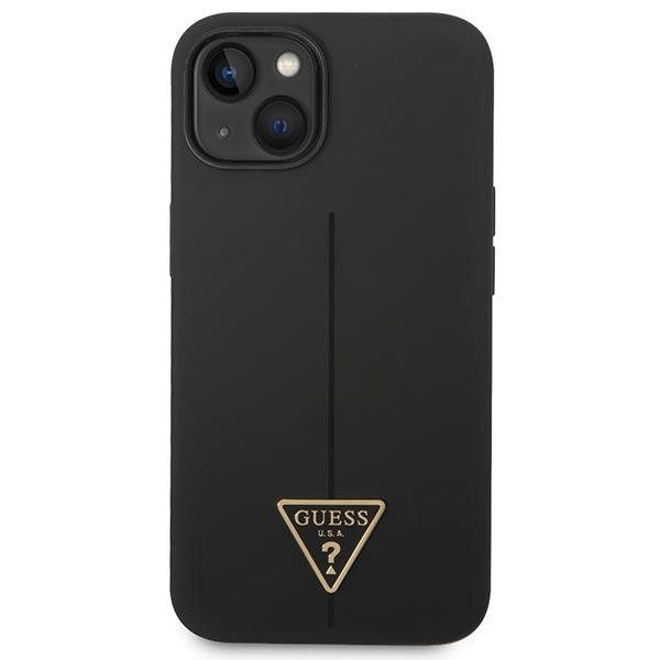 Guess GUHCP14MSLTGK iPhone 14 Plus / 15 Plus 6.7" czarny/black hardcase Silicone Triangle