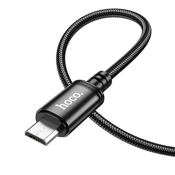 Kabel USB A do Micro USB Hoco 2,4A 2 m X89 czarny