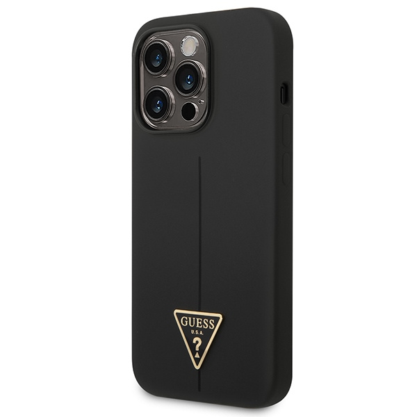 Guess GUHCP14XSLTGK iPhone 14 Pro Max6,7" czarny/black hardcase Silicone Triangle