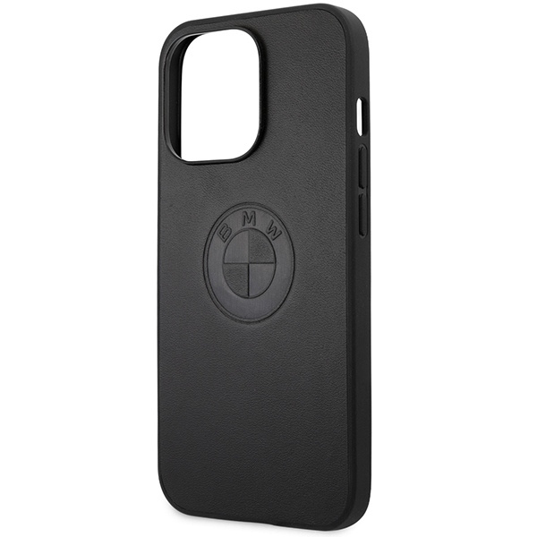 Etui BMW Leather Emboss na iPhone 13 Pro / iPhone 13 - czarne