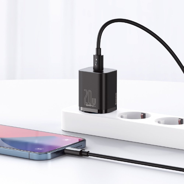 Baseus Super Si 1C fast charger USB Type C 20 W Power Delivery white (CCSUP-B02)
