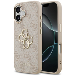 Etui Guess 4G Big 4G Classic Logo do iPhone 17 różowy złoty