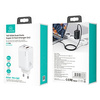 USAMS Ład. siec. 1xUSB-C+1xUSB T47 65W (only head) PD Fast Charging Super Si biały/white CC153TC02  (US-CC153)