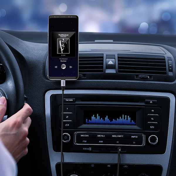 UGREEN CABLE USB C - MINI JACK 3.5MM 1M GRAY (AV143)