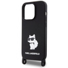 Karl Lagerfeld KLHCP15XSCBSCNK iPhone 15 Pro Max 6.7" hardcase black/black Crossbody Silicone Choupette