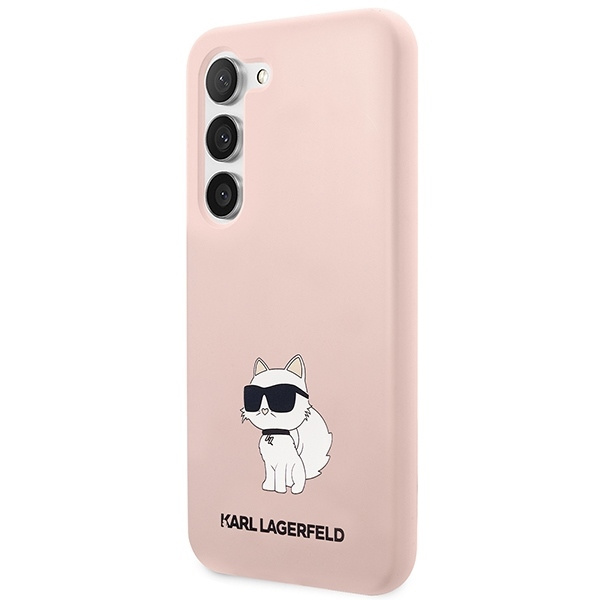Etui Karl Lagerfeld Silicone Choupette na Samsung Galaxy S23+ - różowe