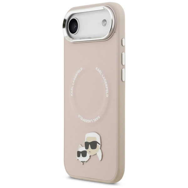 Etui Karl Lagerfeld Karl & Choupette     Pins MagSafe do iPhone Air różowy