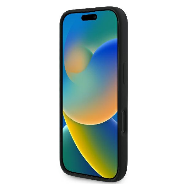 Karl Lagerfeld KLHMP16SSKCHPPLK iPhone 16 6.1" czarny/black hardcase Silicone Double Heads Print MagSafe