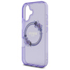 Guess GUHMP16SHFWFCU iPhone 16 6.1" fioletowy/purple hardcase IML Flowers Wreath MagSafe