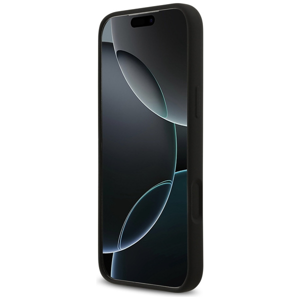 Etui Guess Silicone Big 4G Script do     iPhone 17 Pro Max czarny
