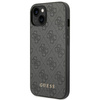 Guess GUHCP14SG4GFGR iPhone 14 / 15 / 136.1" szary/grey hard case 4G Metal Gold Logo