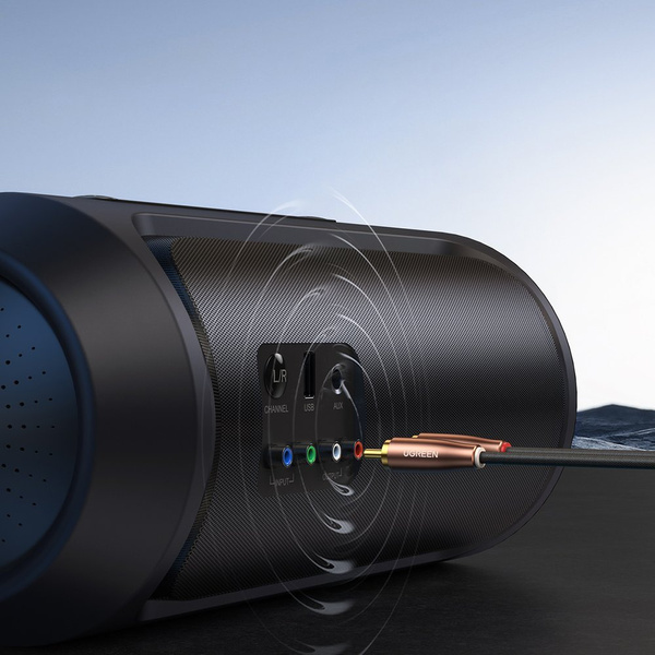 UGREEN CABLE STEREO AUDIO 2XRCA CABLE 2M BROWN (AV199 60999)