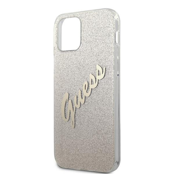 Guess GUHCP12LPCUGLSGO iPhone 12 Pro Max6,7" złoty/gold hardcase Glitter Gradient Script