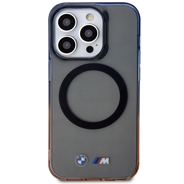 Etui BMW Gradient Bumper MagSafe na iPhone 14 Pro Max - szare