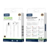 JELLICO wired earphones EP2A USB-C with microphone 1.2M White
