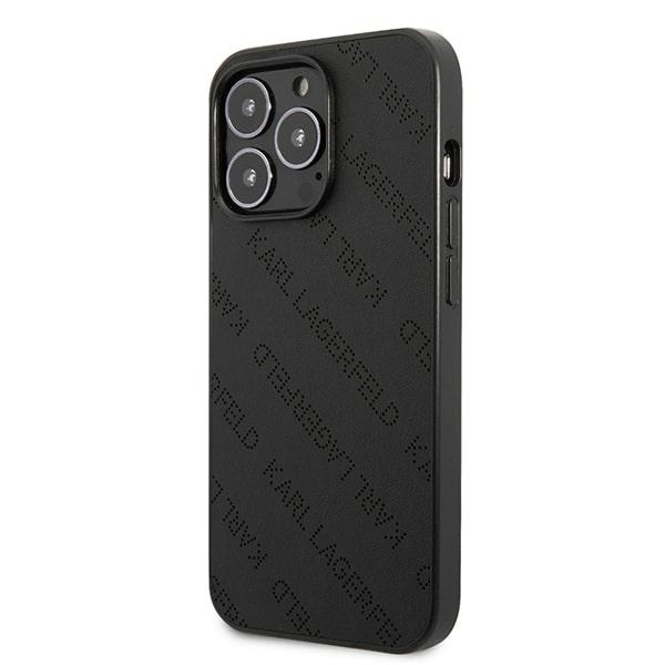 KARL LAGERFELD KLHCP13LPTLK IPHONE 13 PRO / 13 6,1" HARDCASE CZARNY/BLACK PERFORATED ALLOVER