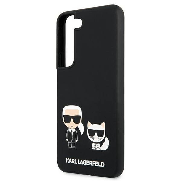 KARL LAGERFELD KLHCS22SSKCK S22 S901 HARDCASE CZARNY/BLACK SILICONE KARL & CHUPETTE