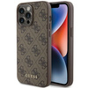 Guess GUHCP15XG4GFBR iPhone 15 Pro Max 6.7" brązowy/brown hard case 4G Metal Gold Logo