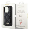 GUESS GUHCP15LPSQSQSK IPHONE 15 PRO 6.1 "BLACK/BLACK HARDCASE QUILTED METAL LOGO