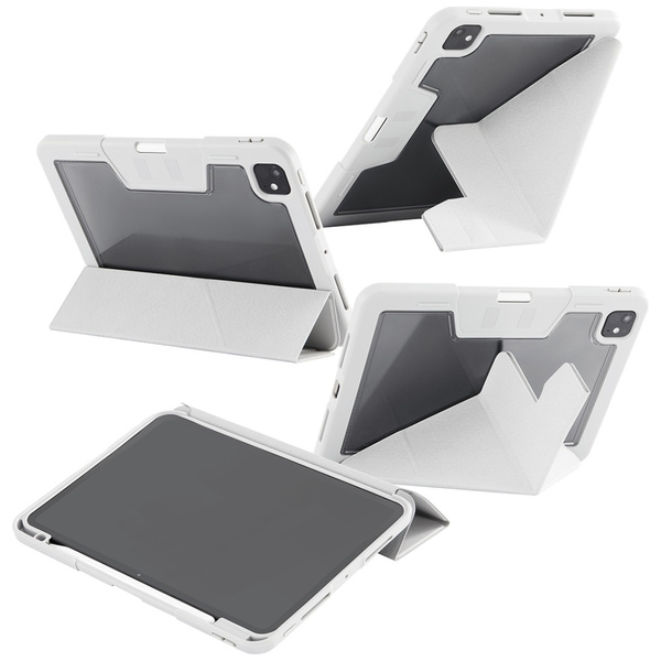 Etui Care by PanzerGlass Y fold do iPad  Pro 11" (2025/2024) jasnoszary