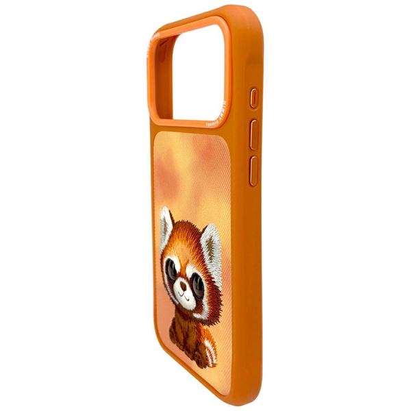 Etui Nimmy Big Eyed Pet 2.0 Raccoon do iPhone 17 Pro pomarańczowy