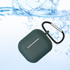Etui do AirPods 3 silikonowy miękki pokrowiec na słuchawki + brelok karabińczyk zawieszka czarny (case D)