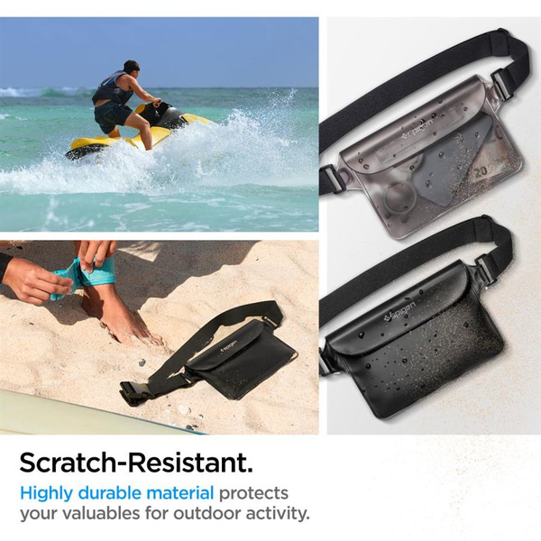 Torba Spigen Aqua Shield A620 wodoodporna biodrowa IPX8 - czarna 2 szt.