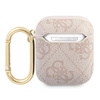 Guess GUA24GSMP AirPods 1/2 coverróżowy/pink 4G Script Metal Collection