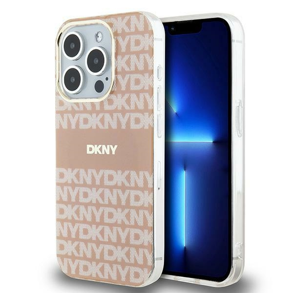DKNY DKHMP13LHRHSEP iPhone 13 Pro / 136.1" różowy/pink hardcase IML Mono & Stripe MagSafe