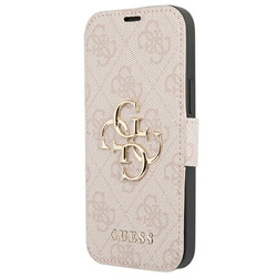 Guess GUBKP13X4GMGPI iPhone 13 Pro Max6,7" różowy/pink book 4G Big Metal Logo